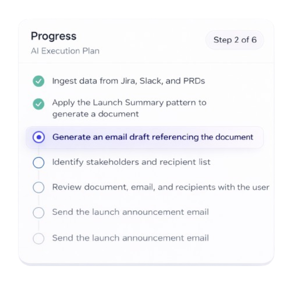 Understands and plans